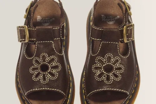 DR MARTENS DUNNET FLOWER FULL GRAIN LEATHER SANDALS-AUTO WIN 13/08