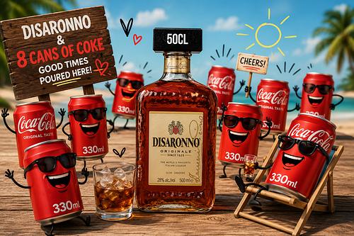 DISARONNO AND 8 CANS OF COKE -AUTO WIN 23/08