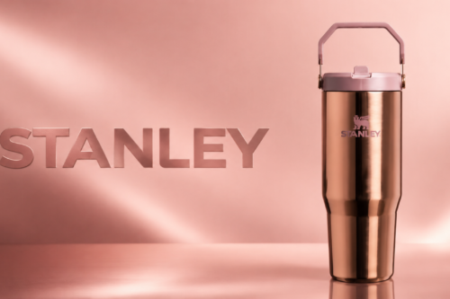 Stanley IceFlow Flip Straw Stainless Steel Leak-Proof Tumbler, 890ml, Polished Rose Gold-AUTO WIN 22/08