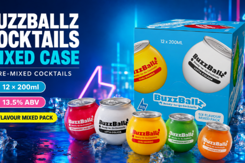 BuzzBallz Cocktails – Mixed Case (13.5% ABV) | Pre-Mixed Cocktails (12 x 200ml) -AUTO WIN 15/08