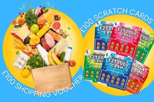 WIN £100 SUPERMARKET GIFT CARD & £100 SCRATCH CARDS 08/09