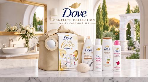 Dove Complete Collection Vanity Case Gift Set- AUTO WIN 24/09