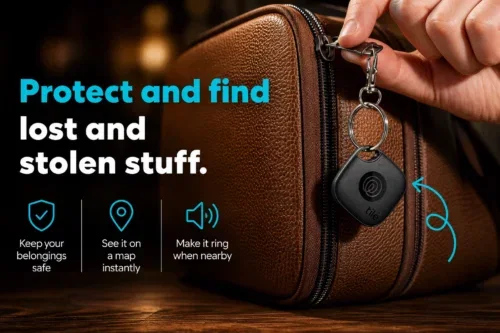 LIFE360 TILE MATE KEYS/ITEM FINDER WITH BLUETOOTH TRACKER, IOS & ANDROID COMPATIBLE, PACK OF 2, BLACK AUTO-WIN 06/09