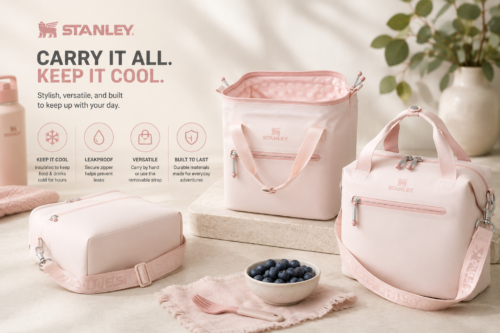 STANLEY ALL DAY JULIENNE MINI COOLER BAG, 7L, ROSE QUARTZ-AUTO WIN 01/08