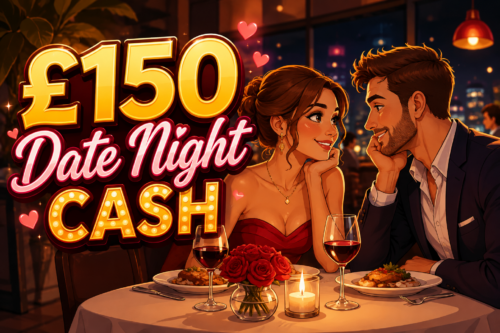 SATURDAY NIGHT IS DATE NIGHT WIN  £150 TO SPEND ON A EVENING OUT 05/09