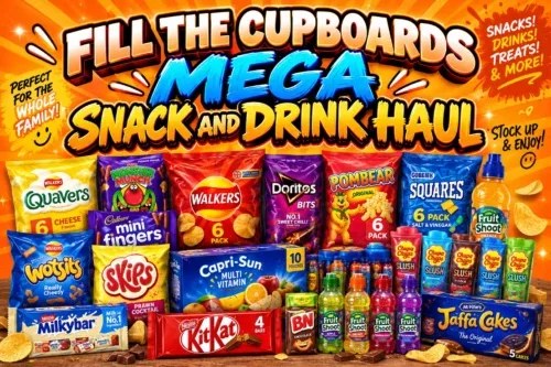 FILL THE CUPBOARDS MEGA SNACK AND DRINK HAUL AUTO-WIN 12/09