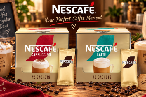 NESCAFÉ LATTE INSTANT COFFEE SACHETS AND NESCAFÉ Cappuccino Instant Coffee Sachets  – 72 X 18G OF EACH AUTO-WIN 10/09