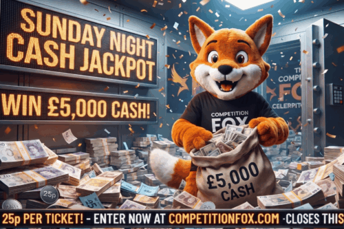 £5,000 CASH! CASH SUNDAY! 25P PER TICKET! 13/09
