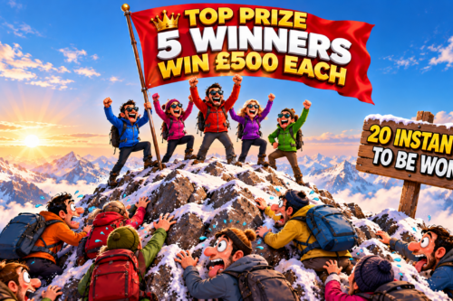 TOP PRIZE 5 WINNERS WIN £500 EACH – 20 INSTANTS TO BE WON-AUTO WIN 09/09