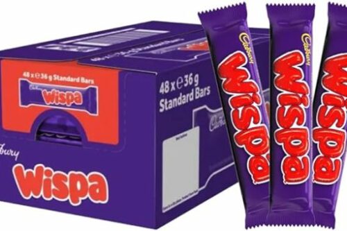 Cadbury Wispa Chocolate Bar (48x36g)-AUTO WIN 02/10