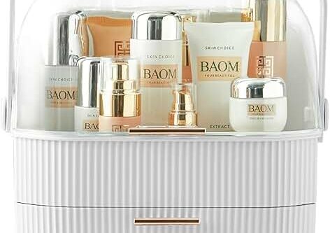Neo Three Layer Cosmetic Makeup Vanity Beauty Storage Organiser Skincare Display Box Case Holder (White)-AUTO WIN 04/10