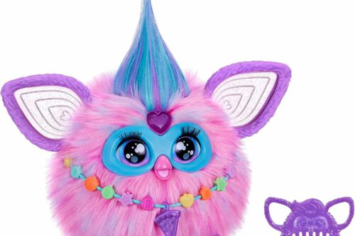 Furby Cotton Candy Pink & Blue Interactive Plush Toy, 15 cm AUTO-WIN 03/10