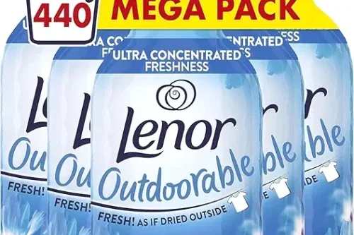 Lenor Outdoorable Fabric Conditioner, 440 Washes, 6.16 L (770 ml x 8), Spring Awakening, Ultra Concentrated, Outside Freshness Even When Drying Inside-AUTO WIN 07/09