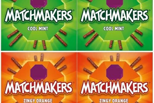 8 X Orange & Mint Chocolate Matchmakers Sticks AUTO WIN 13/09