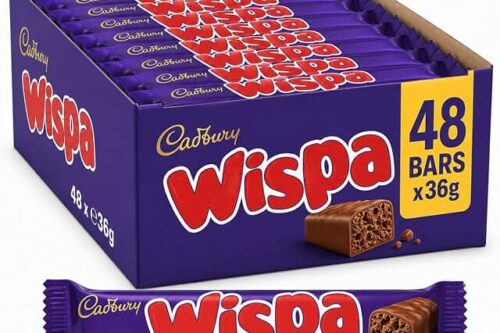 Cadbury Wispa Chocolate Bar (48x36g)-AUTO WIN 27/09