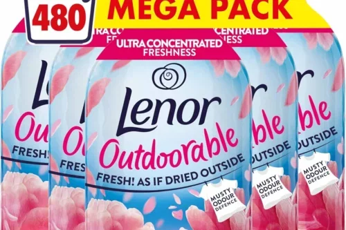 LENOR OUTDOORABLE FABRIC CONDITIONER 480 WASHES (8×60), FLORAL FRESH -AUTO WIN 03/10