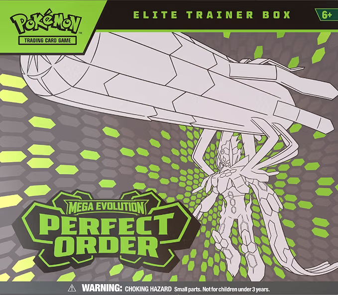 Pokémon TCG: Mega Evolution—Perfect Order Elite Trainer Box-AUTO WIN 08/09