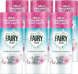Fairy in-Wash Scent Booster, 6 x 155g, Cherry Blossom & Nordic Cotton-AUTO WIN 03/09