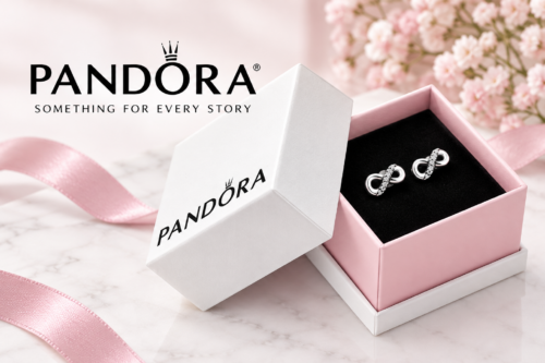 Pandora Sterling Silver Sparkling Infinity Stud Earrings-AUTO WIN 23/09