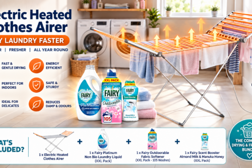 Electric Heated Clothes Airer and Fairy Bundle-AUTO WIN 18/09