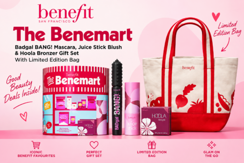 Benefit The Benemart, Badgal BANG! Mascara, Juice Stick Blush & Hoola Bronzer Gift Set With Limited Edition Bag-AUTO WIN 10/10