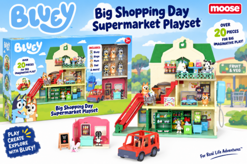 Bluey Big Shopping Day Supermarket Playset-AUTO WIN 12/10