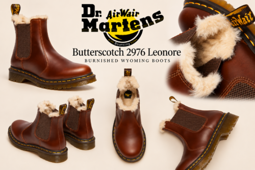 Dr. Martens Butterscotch 2976 Leonore Burnished Wyoming Boots-AUTO WIN 26/09