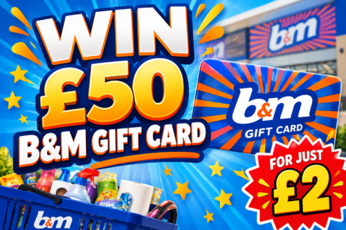 WIN £50 B&M GIFT CARD-AUTO WIN 02/10