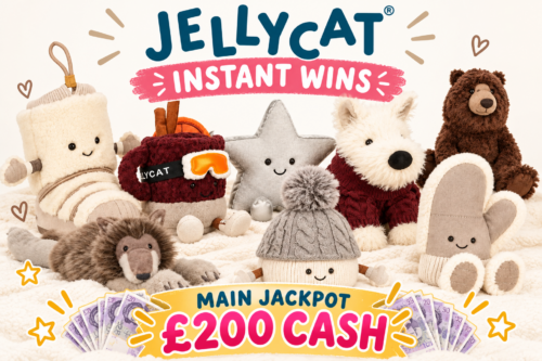 JELLYCAT INSTANT WINS - MAIN JACKPOT £200 CASH -AUTO WIN 03/10