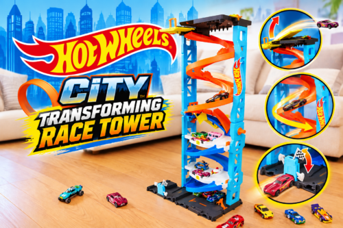 Hot Wheels City Transforming Race Tower Playset-AUTO WIN 13/10