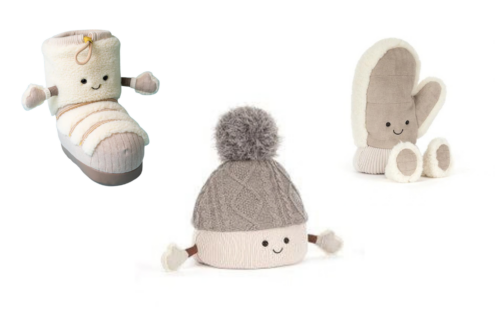 JELLYCAT BUNDLE Amuseables Pomilly Amuseables Fitswell Mitten AND Amuseables Perta Snow Boot  AUTO-WIN 14/10