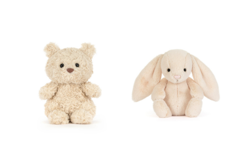Jellycat Bashful Bunny Junior AND Bartholomew Bear Junior AUTO-WIN 03/10