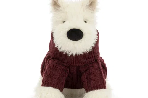 JELLYCAT Munro Scottie Dog 'Winter Jumper'-AUTO WIN 17/09