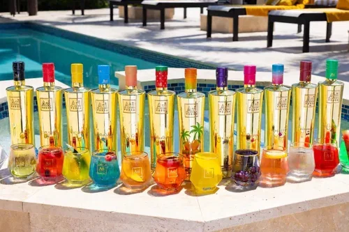 AU VODKA MIAMI MANGO FULL BOTTLE COLLECTION - 12 BOTTLE- AUTO WIN 28/09