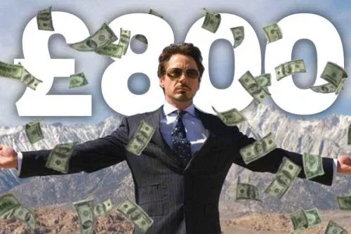 WIN £800 CASH FOR 8P- 07/09