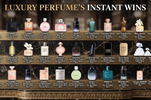 LUXURY PERFUME’S INSTANT WINS + £500 MAIN PRIZE – AUTO WIN  29/09
