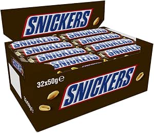 40 BARS OF Snickers Peanut Caramel Nougat Milk Chocolate - AUTO WIN 13/09