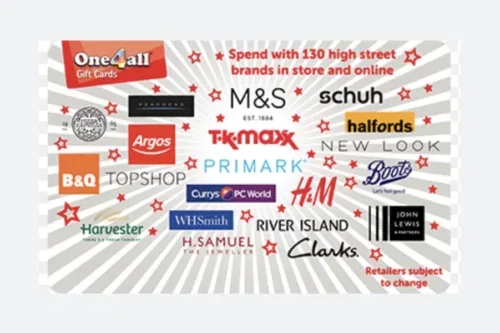 £50 ONE4ALL GIFT CARD- AUTO WIN-07/09