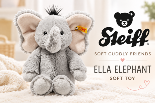 STEIFF Soft Cuddly Friends Ella Elephant soft toy -AUTO WIN 05/10