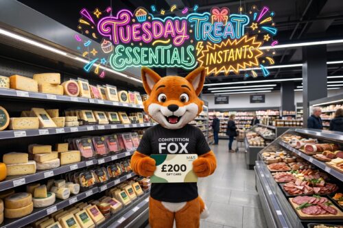 TUESDAY TREAT ESSENTIALS INSTANTS- MAIN JACKPOT £200 M&S GIFT CARD AUTO WIN 29/09