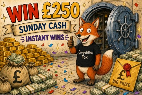 WIN £250 SUNDAY CASH + INSTANT WINS – 13/09-AUTO WIN