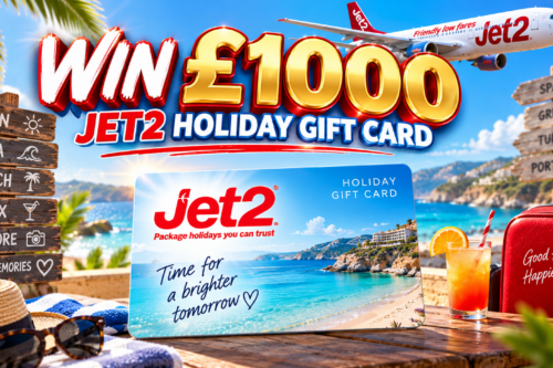 WIN £1000 JET 2 HOLIDAY GIFT CARD- 09/09