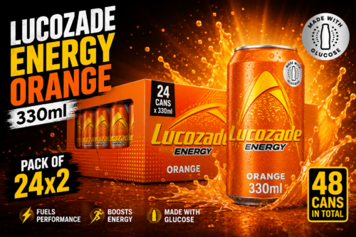 Lucozade Energy Orange 330ml (Pack of 24) AUTO-WIn 06/09