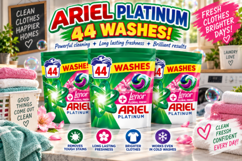Ariel Platinum PODS®, Washing Liquid Laundry Detergent Capsules, 3 x 44 Washes, AUTO-WIN 05/09