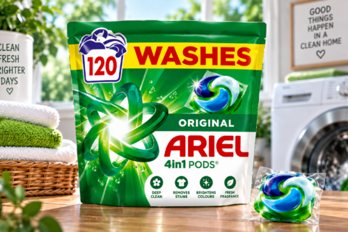 Ariel 4in1 PODS®, Washing Liquid Laundry Detergent Capsules, 120ct 14/09