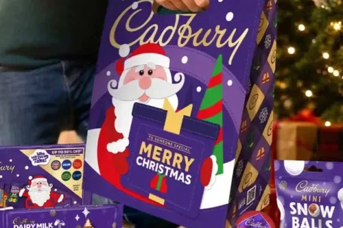 3 X Cadbury Christmas Santa Chocolate Gift Bag-AUTO WIN 13/09
