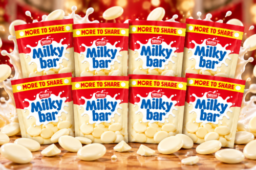 Milkybar White Chocolate Giant Buttons More to Share Sharing Bag 176g (Pack of 8) AUTO-WIN 03/10
