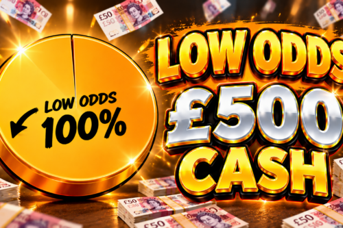 LOW ODDS £500 CASH-17/09-AUTO WIN