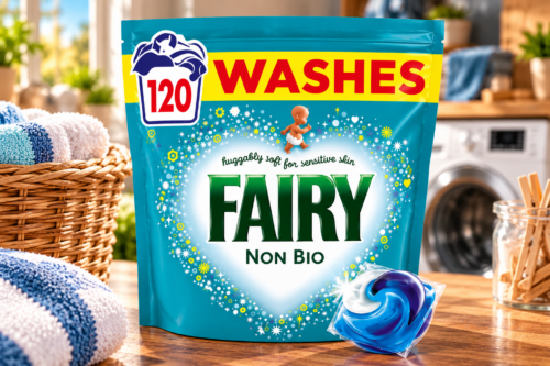 Fairy Non Bio All-in-1 PODS® Laundry Detergent Tablets, 120 Washes | 60x2, For Sensitive Skin AUTO-WIN 30/09