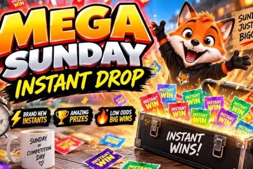MEGA SUNDAY INSTANT DROP- MAIN JACKPOT £100 - AUTO WIN 20/09